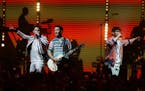 The Jonas Brothers headline at the Armory in Minneapolis as part of Final Four Festivities.