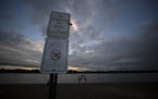 Lake Nokomis Beach was closed due to high bacteria levels Tuesday August 13, 2019 in Minneapolis, MN.] Jerry Holt &#x2022; Jerry.holt@startribune.com