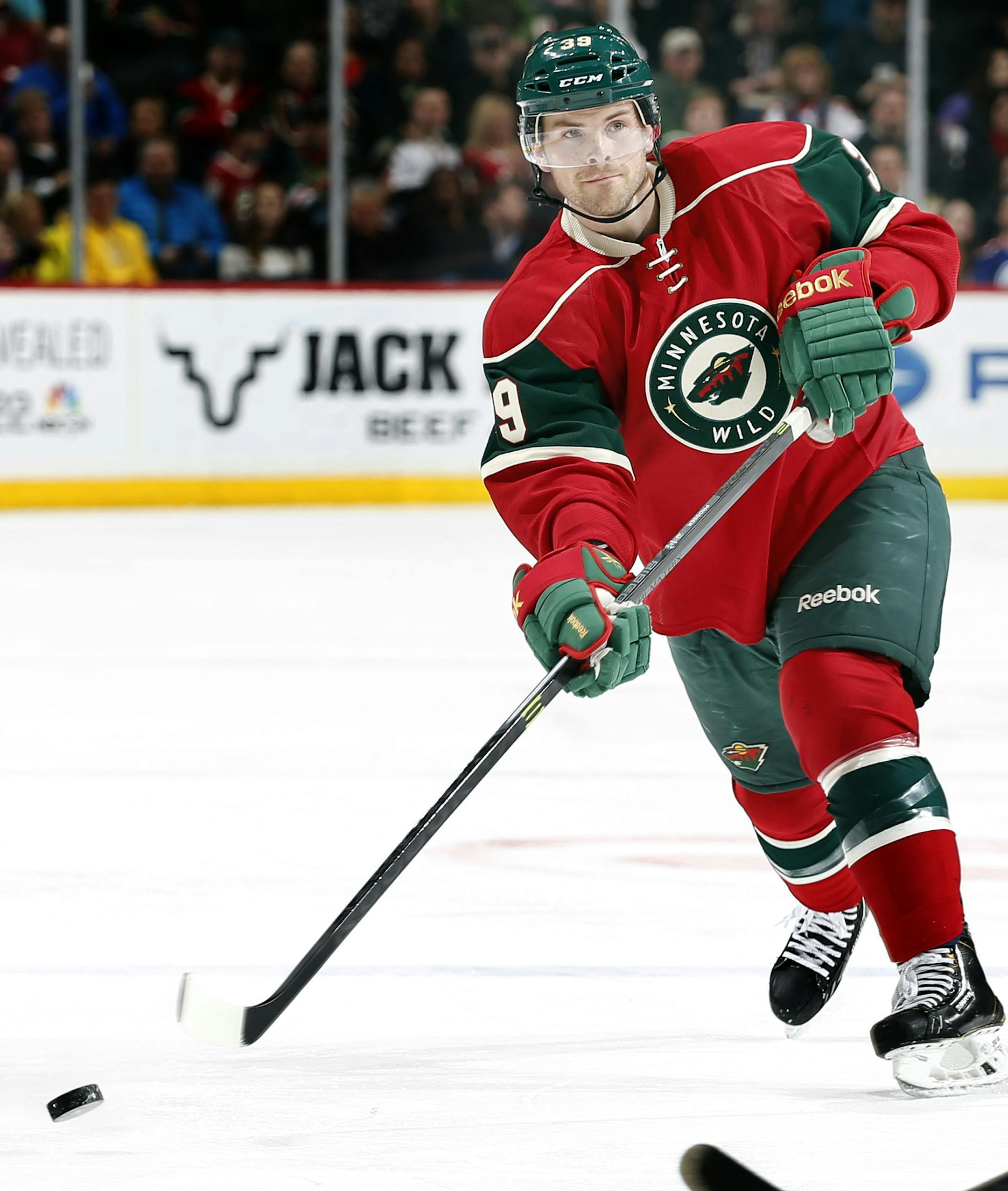 ] CARLOS GONZALEZ cgonzalez@startribune.com - January 16, 2013, St Paul, Minn., Xcel Energy Center, NHL, Minnesota Wild vs. Edmonton Oilers