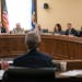 Legislative Auditor James Nobles addressed members of the Legislative Audit Commission on the results of its investigation into Medicaid overpayments 