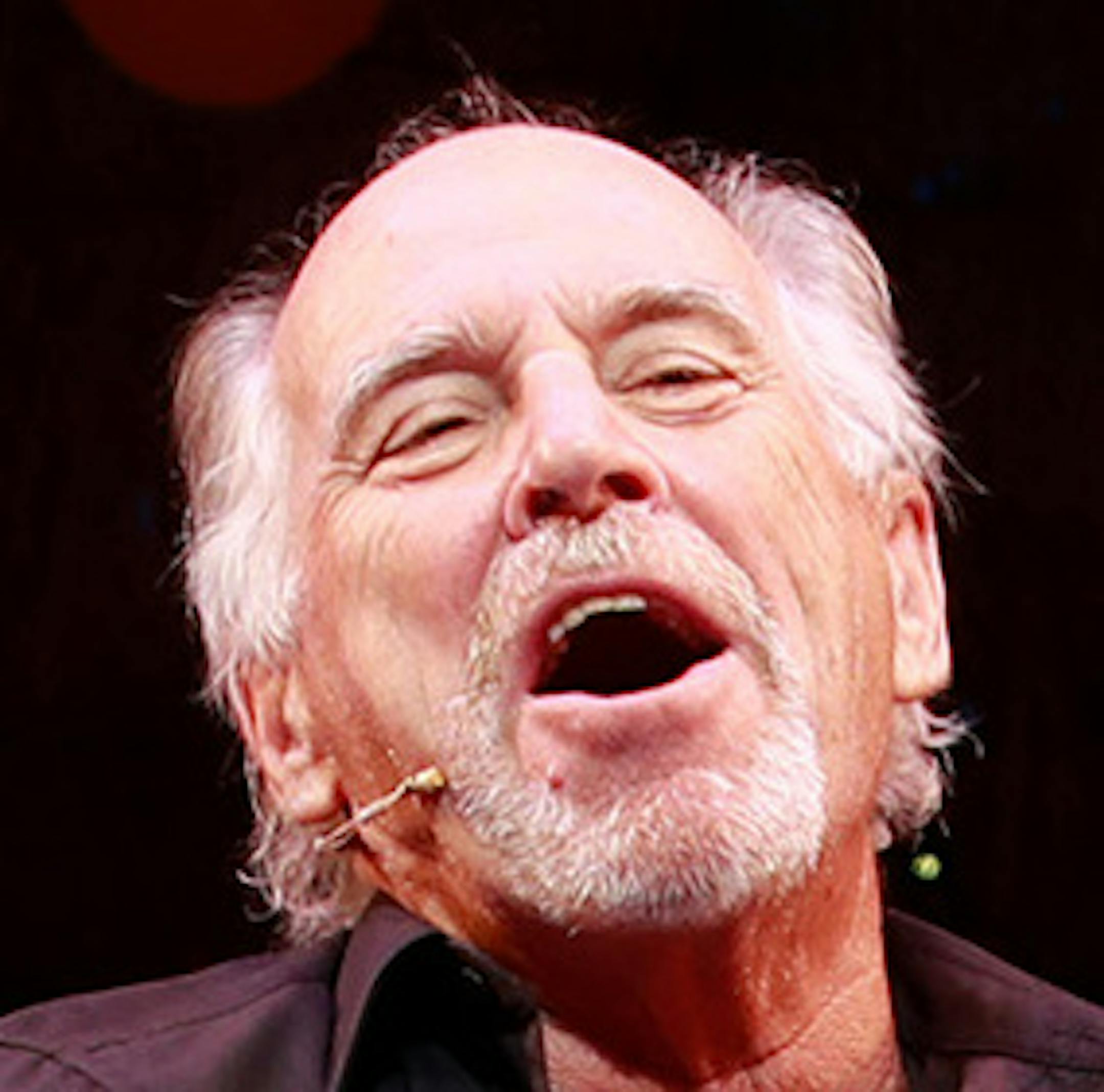 Jimmy Buffett surprises theater goers during the curtain call for "Escape to Margaritaville" at the Oriental Theatre on Wednesday, Nov. 15, 2017. (Nuccio DiNuzzo/Chicago Tribune/TNS)