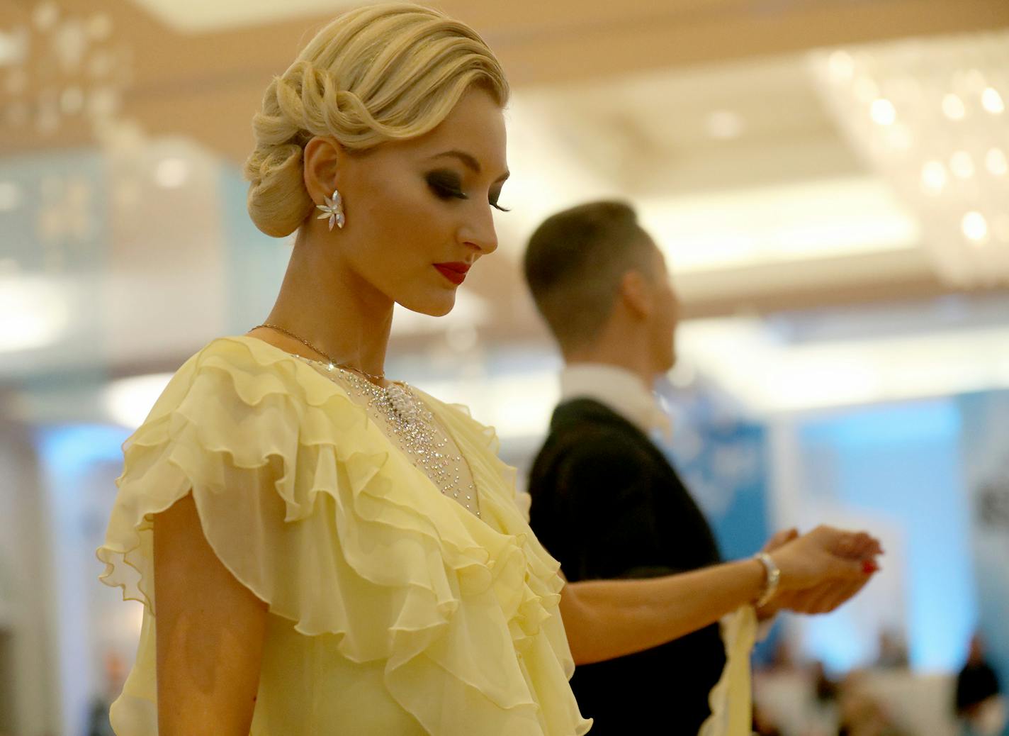 Neli Petkova competed with her professional partner, Woodrow Wills, in The Snow Ball Dancesport Competition Saturday, Jan. 12, 2019, at the Hilton Minneapolis/St. Paul Airport Mall of American in Bloomington, MN.] DAVID JOLES &#x2022; david.joles@startribune.com Neli Petkova, who rose to national prominence as a ballroom dance competitor with her professional and personal partner Nick Westlake, talks about her recovery after a collision with a light rail train killed him in July 2017. She found