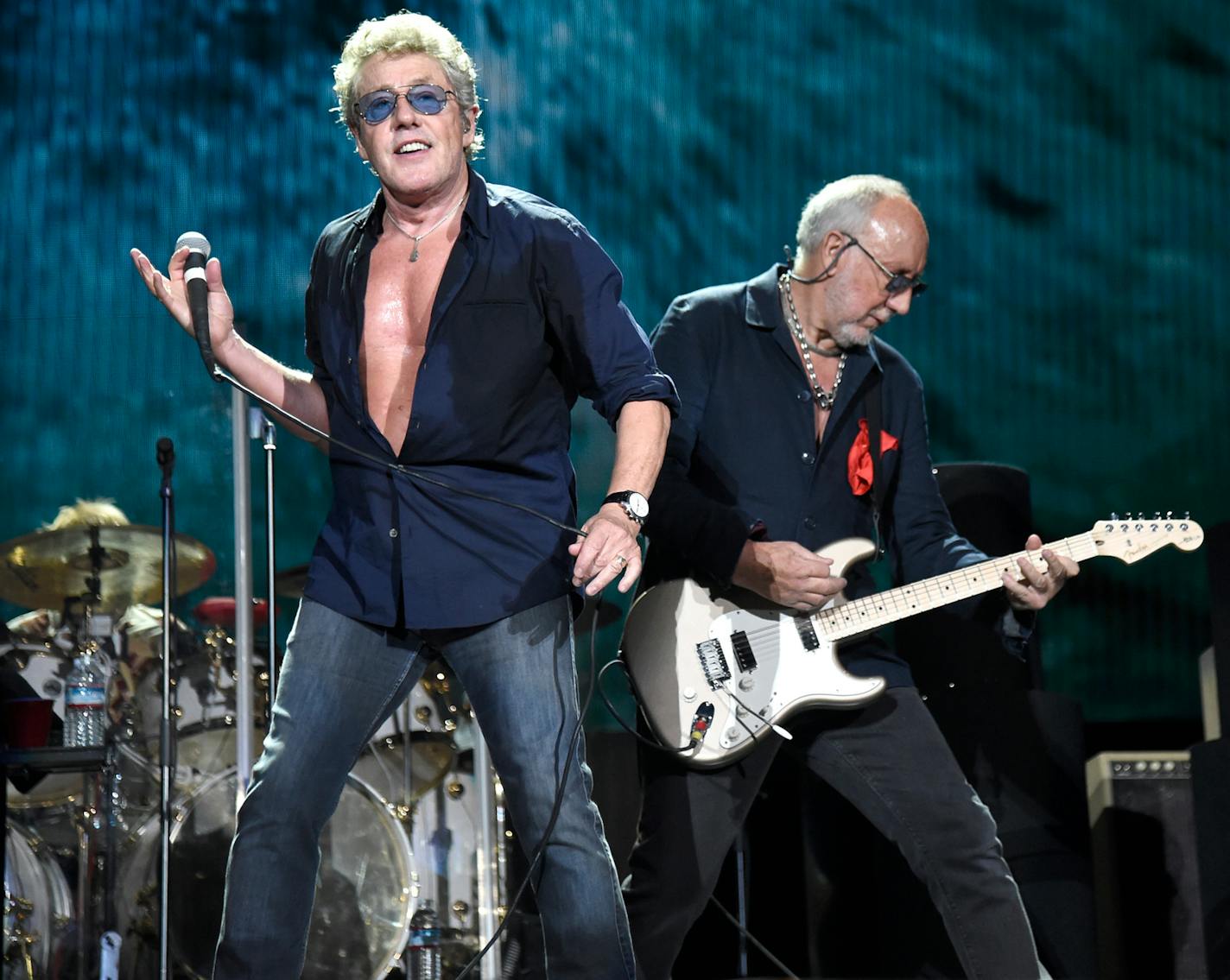 Roger Daltrey and Pete Townshend of The Who.
Getty Images