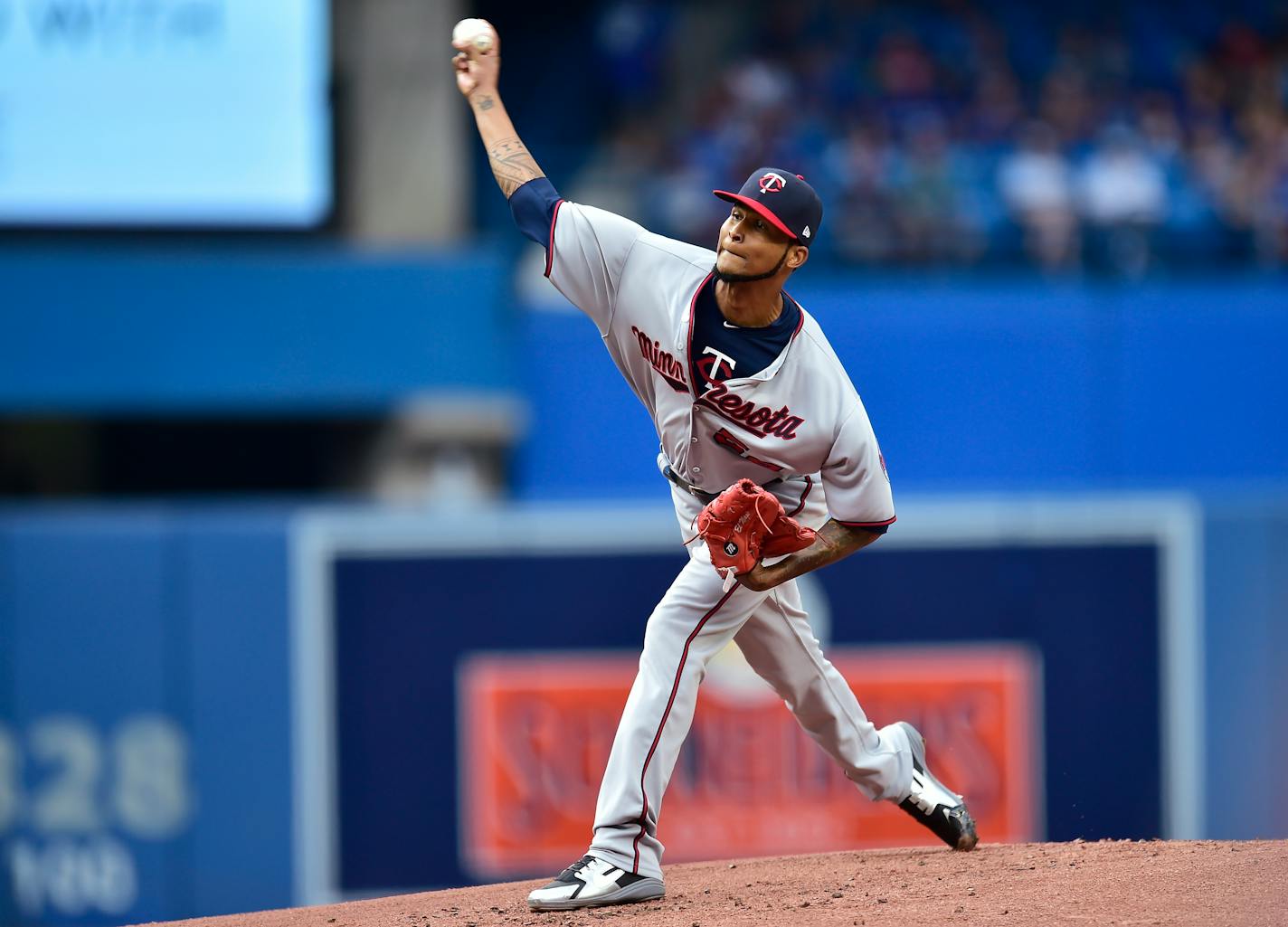 Minnesota Twins starting pitcher Ervin Santana returned to the mound Wednesday after offseason surgery took longer than anticipated to heal.