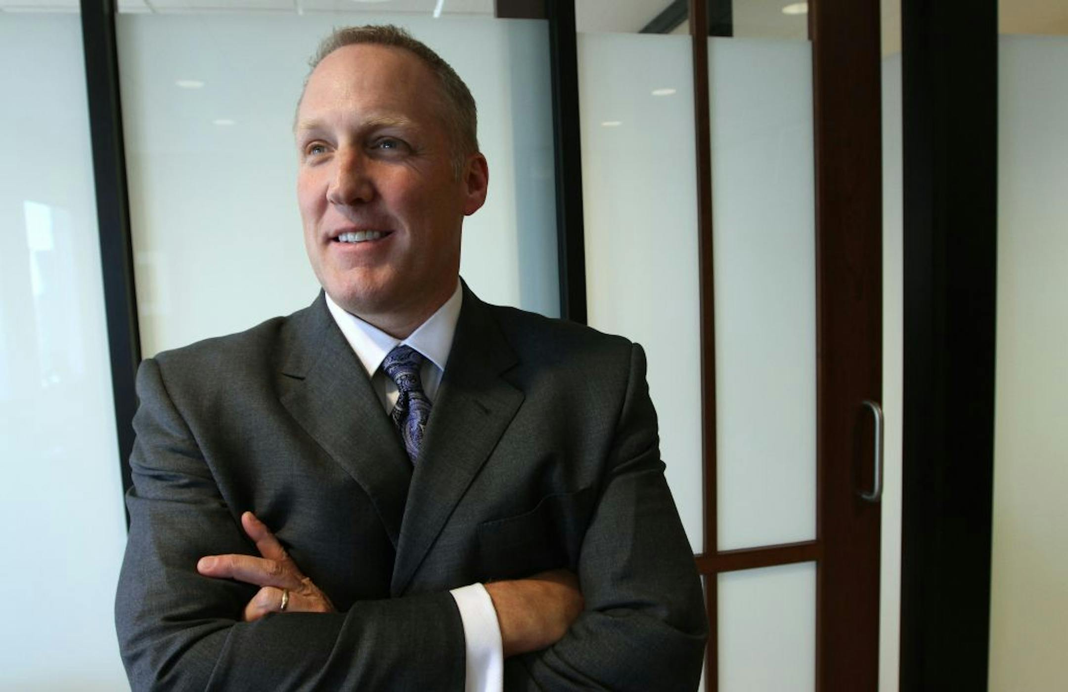 Mark Heurung of Northwestern Mutual, one of the country's largest life insurers, photographed on 4/26/12.