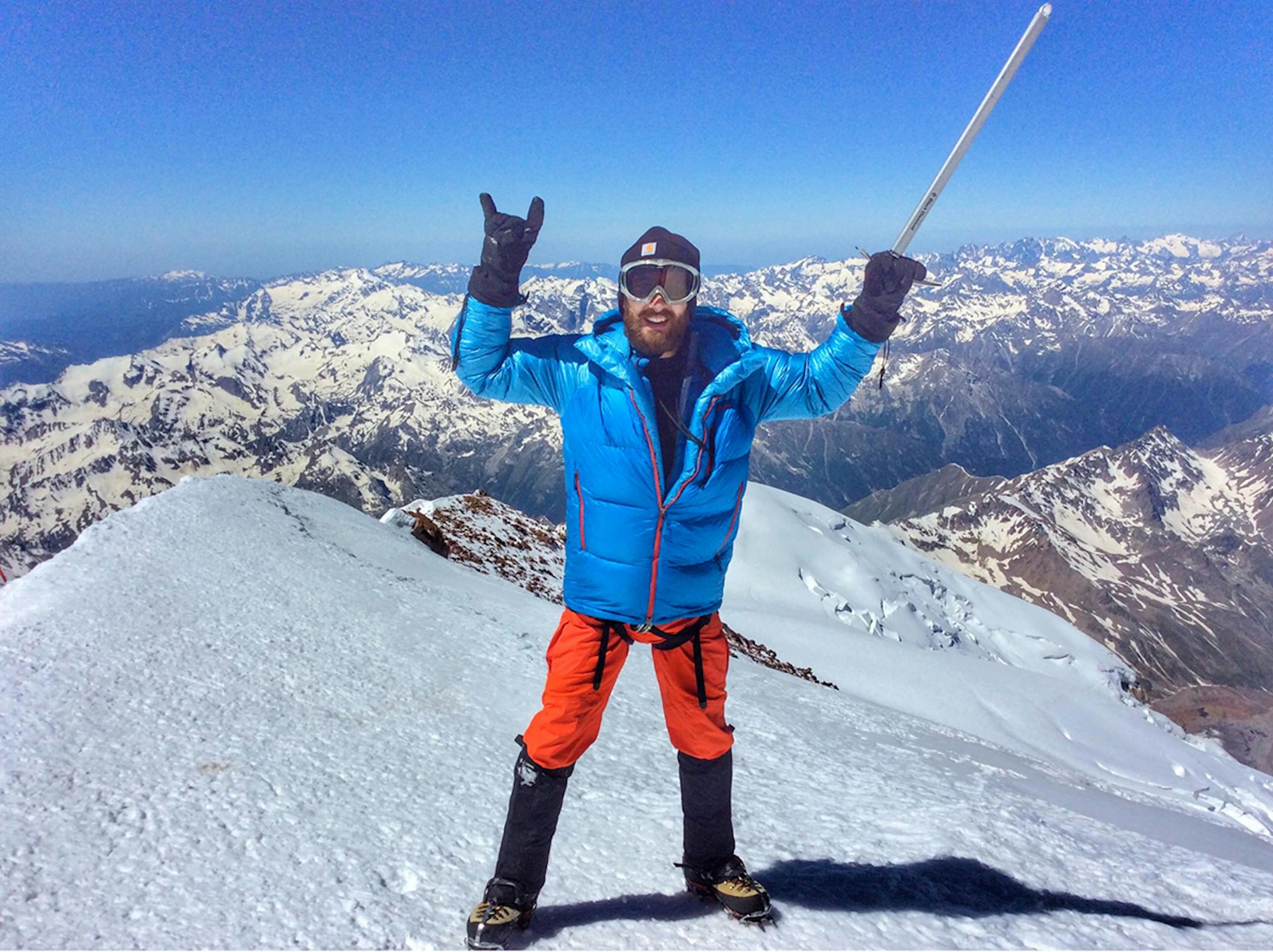 James Didier summited Mount Elbrus in 2017.