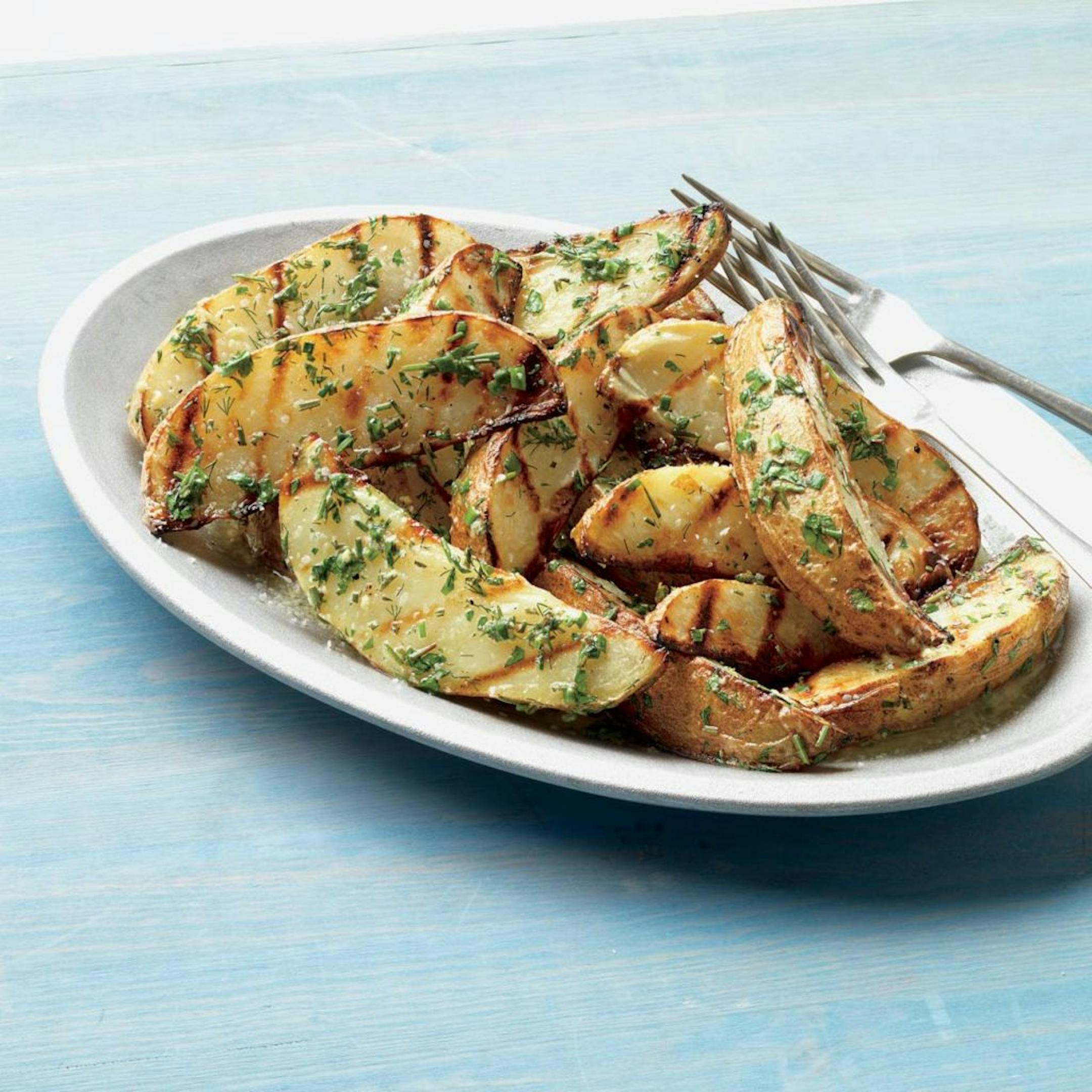 Grilled potato wedges from "Weber's Time to Grill," by Jamie Purviance.