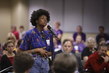 Zeam Porter, a transgender college student spoke in support of the adoption of the toolkit, as did his mother, Ea McMillan Porter.