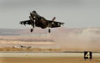 The Lockheed Martin F-35 Lightning II lifts off during testing at Edwards Air Force Base on March 19, 2013.