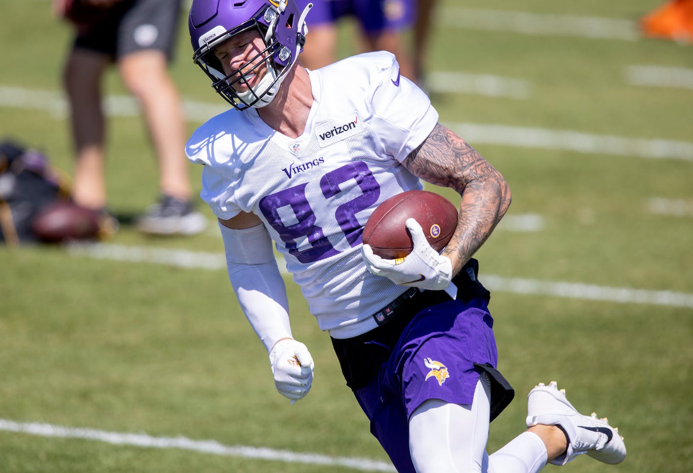 Minnesota Vikings tight end Kyle Rudolph (82).