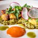 Pajarito, a new contemporary Mexican restaurant and bar in St. Paul co-owned by Tyge Nelson and Stephan Hesse. They are also co-chefs. food, Grilled O