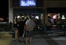 A line formed outside of Blue Bricks in Mankato on an early Friday morning last year.