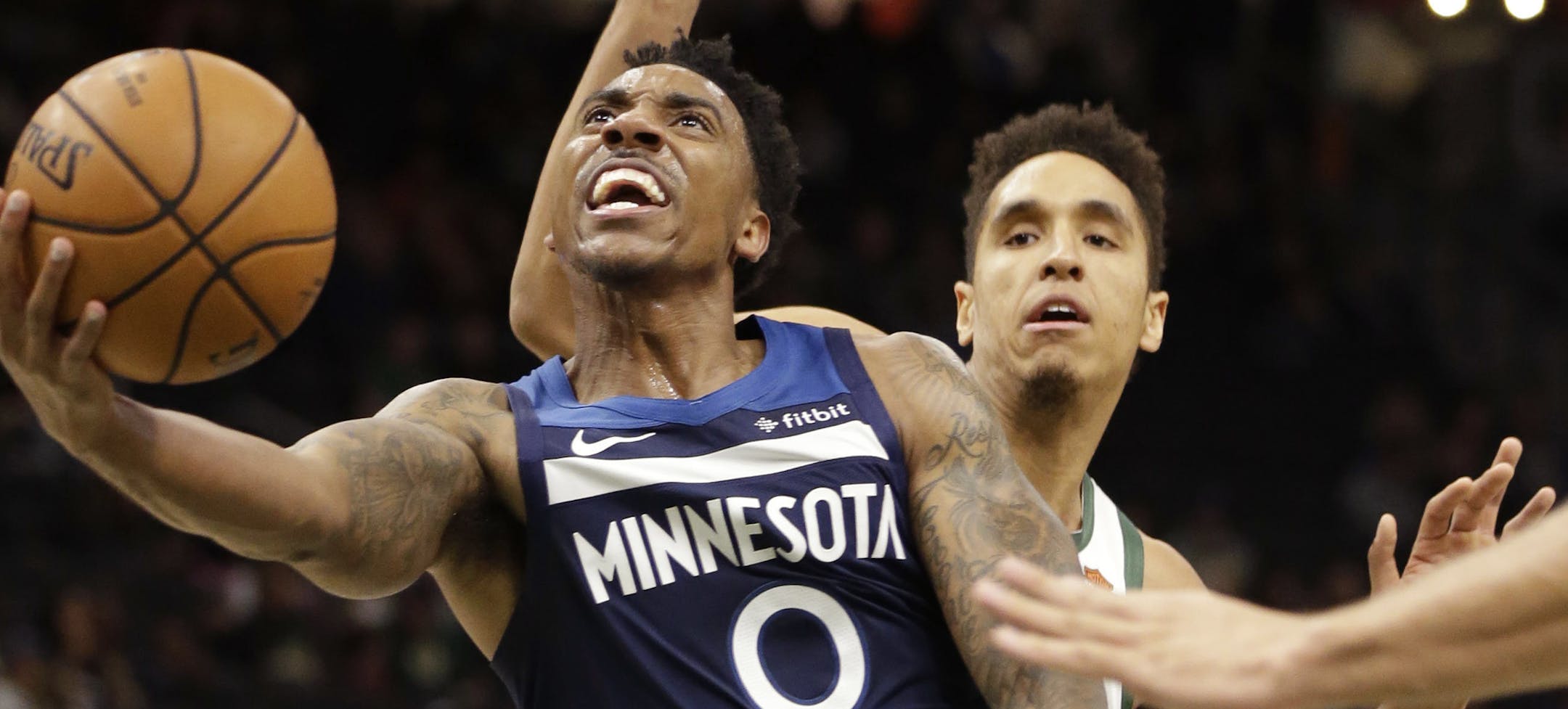 Jeff Teague gets around the defense of Bucks guard Malcolm Brogdon during a preseason game earlier this month.