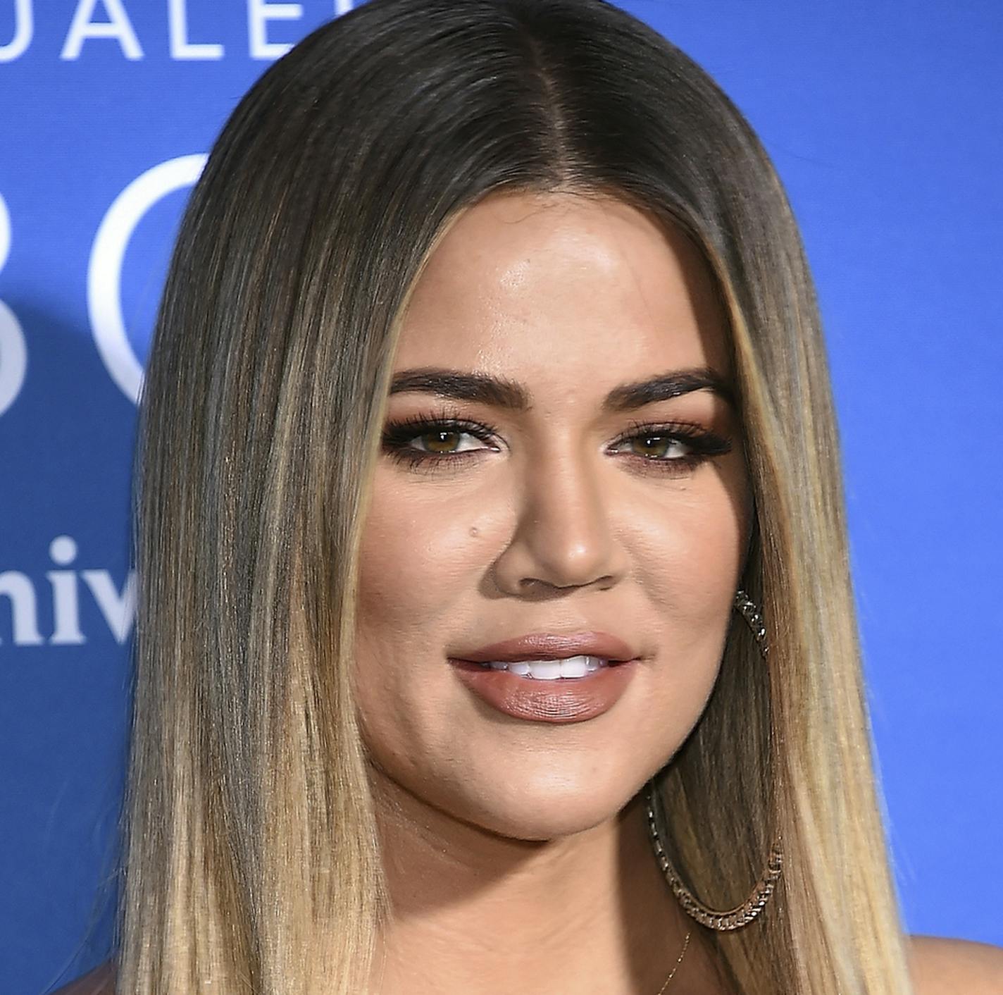 This combination photo shows TV personality Khloe Kardashian at the NBCUniversal Network 2017 Upfront in New York on May 15, 2017, left, and Cleveland Cavaliers' Tristan Thompson during an NBA basketball practice in Oakland, Calif., on May 30, 2018. Kardashian and Thompson have a nearly one-year-old daughter named True. (AP Photo)