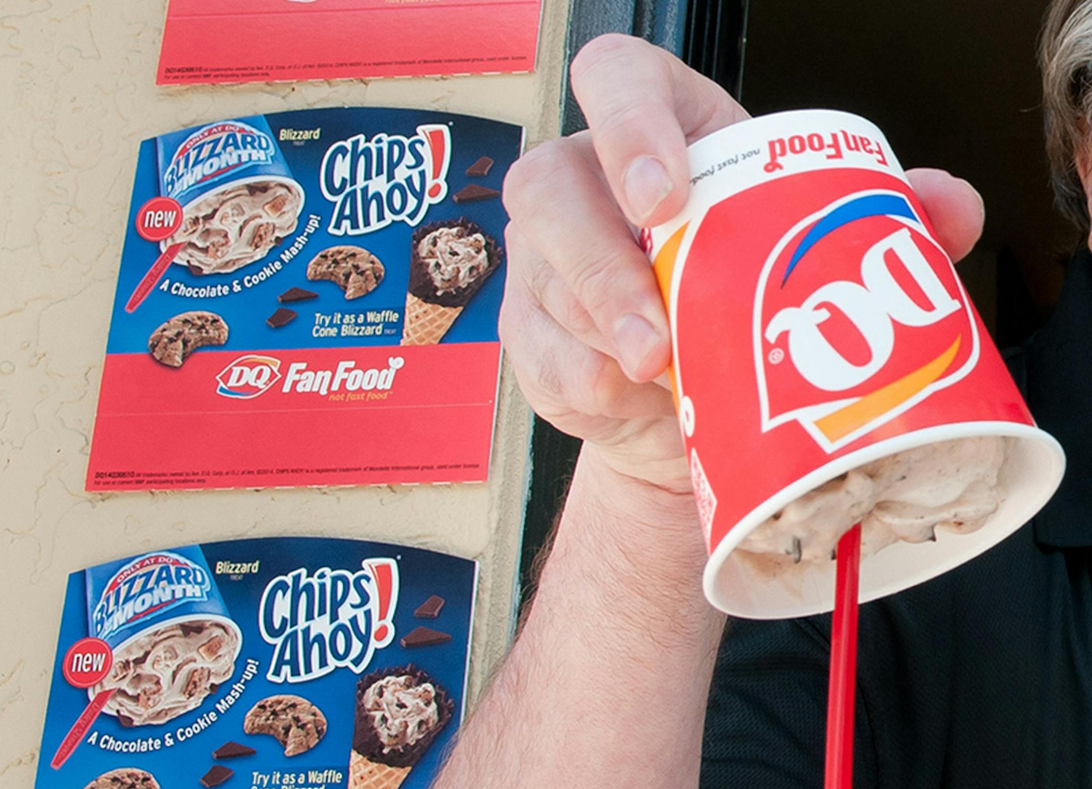 Colorful soccer commentator Ray Hudson surprises fans at the drive thru at a DQ Grill & Chill Restaurant during the launch of the new Chips Ahoy Blizzard Treat on Tuesday, July 29th, 2014 in Fort Lauderdale, Fl. (Mitchell Zachs/AP Images for Dairy Queen) ORG XMIT: FLMZ106