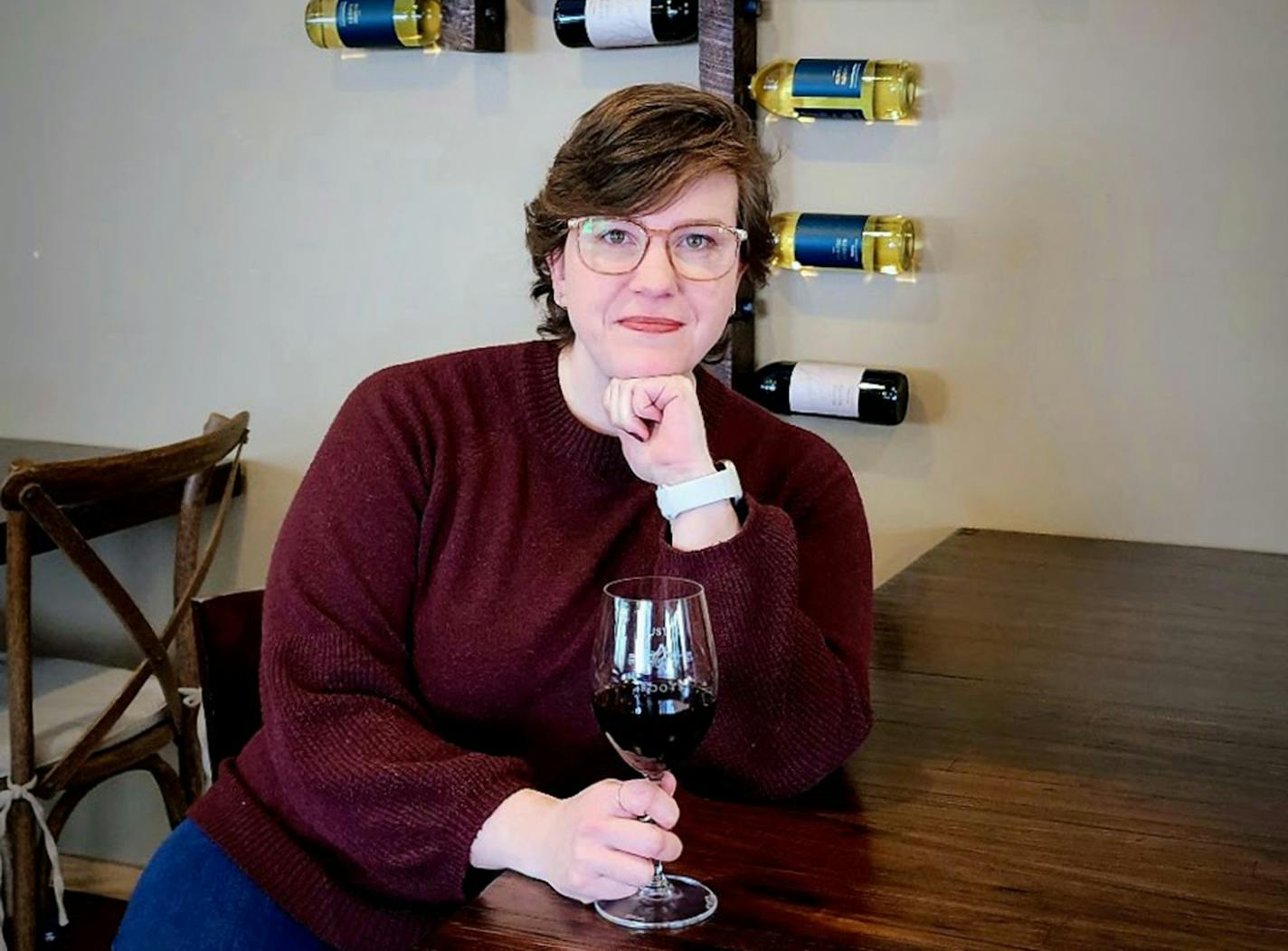 Allison Sheardy, tasting room manager at Rustic Roots Winery in Scandia. Provided