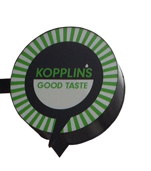 Sign from Kopplin's Good Taste.