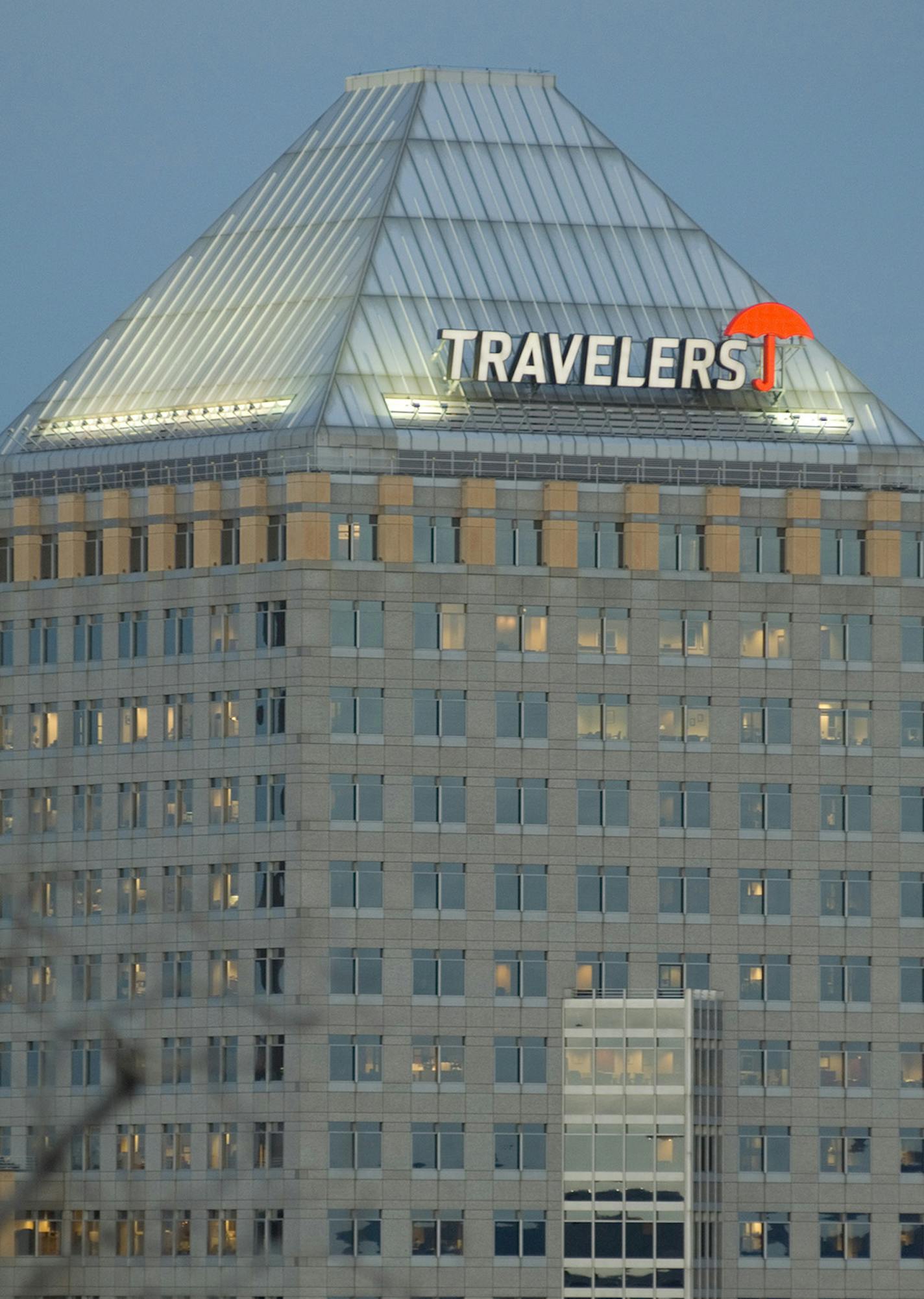 The Travelers north tower in downtown St. Paul. Travelers Cos. Inc.