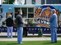 Doctors lined up during the lunch hour for Pharaoh&#x2019;s Gyros food truck at the University of Minnesota Medical Center.