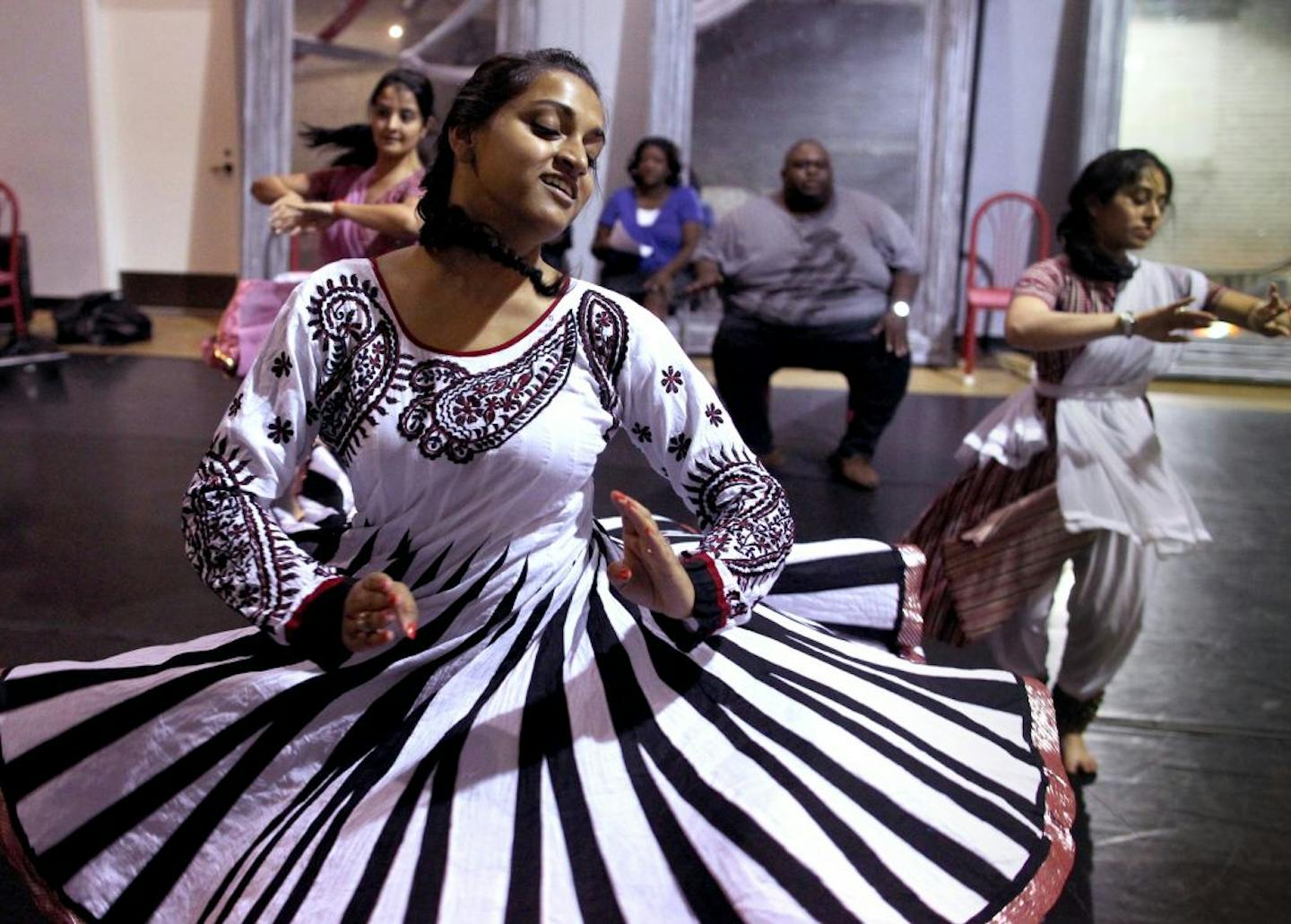 Katha Dance Theatre performer Priyanka Jain, left,was featured in the troupe's 25th anniversary celebration last weekend.