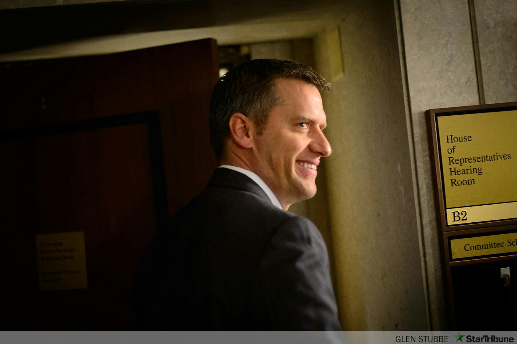 House GOP  Leader Kurt Daudt entered the GOP meeting where House members will pick a new Leader.  Daudt is the leading favorite.   ]   GLEN STUBBE * gstubbe@startribune.com  Friday, November 7, 2014  House Republicans, who won the majority in Tuesday's election, meet early Friday to pick a speaker and majority leader. Winner plus reaction from other legislative leaders.