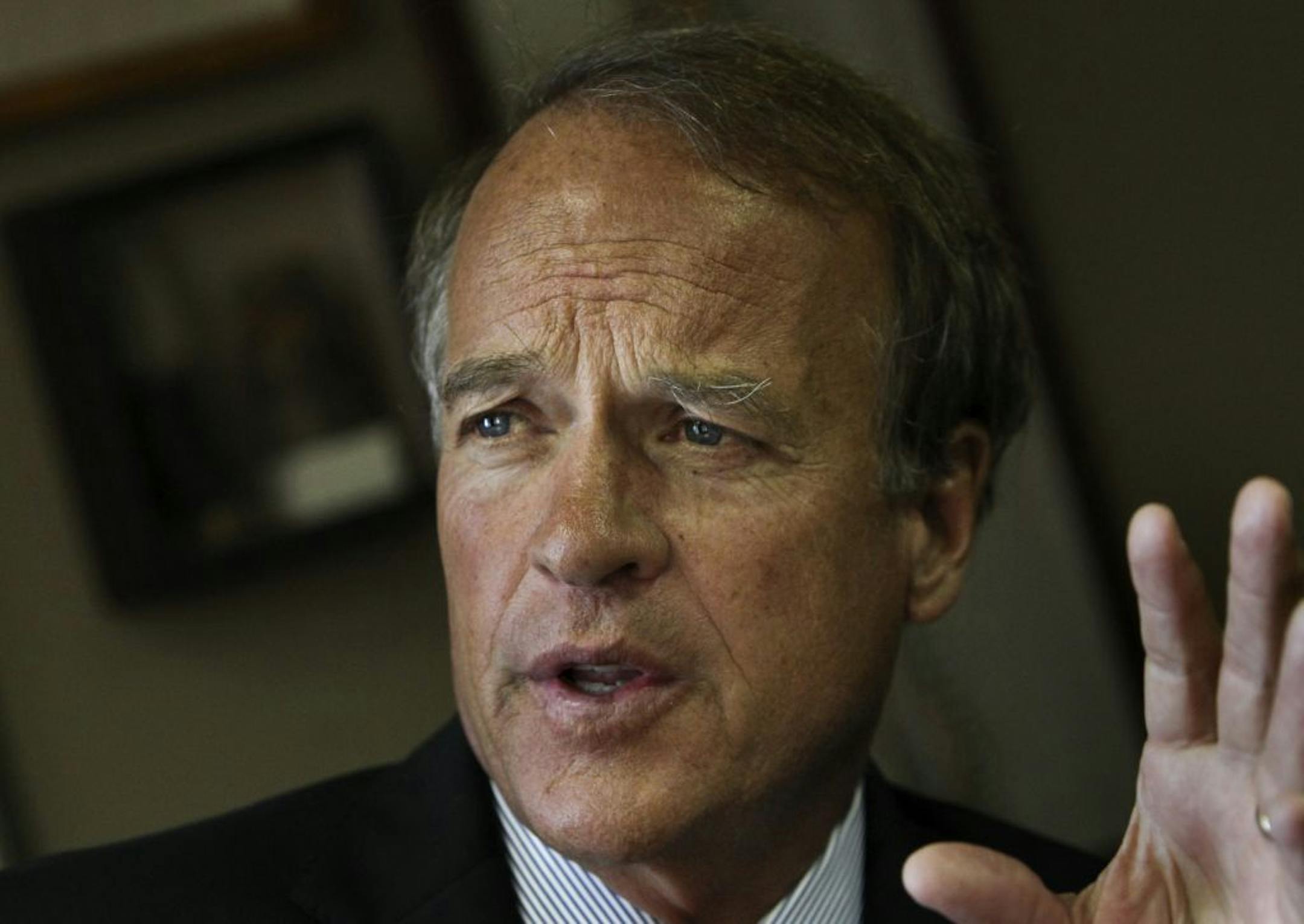 Ward Brehm made his first trip to Africa in 1993 and never expected to go back. He's since gone 35 times. "I was so impacted by what I'd seen," he said. Brehm said he saw misery and heart break but also beauty, mobility and simplicity. And "faith you could cut with a knife," he said, from his office Wednesday, Aug. 29, 2012, in Minneapolis, MN. The Brehm Group is a boutique life insurance planning and counsulting group.