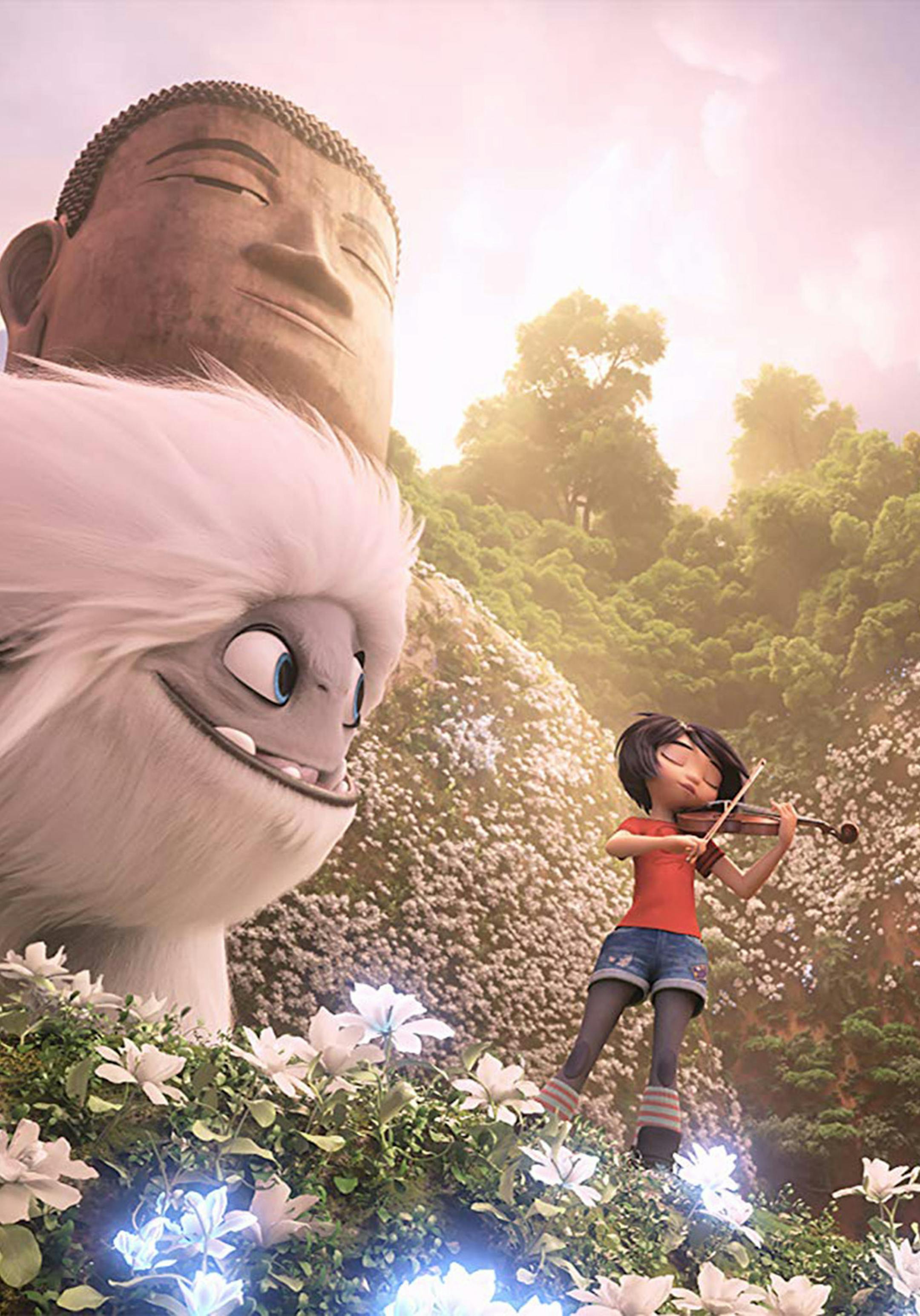 Everest, the Yeti, with Yi (Chloe Bennet) in DreamWorks Animation and Pearl Studio's "Abominable." (2019 DreamWorks Animation LLC/TNS) ORG XMIT: 1443424