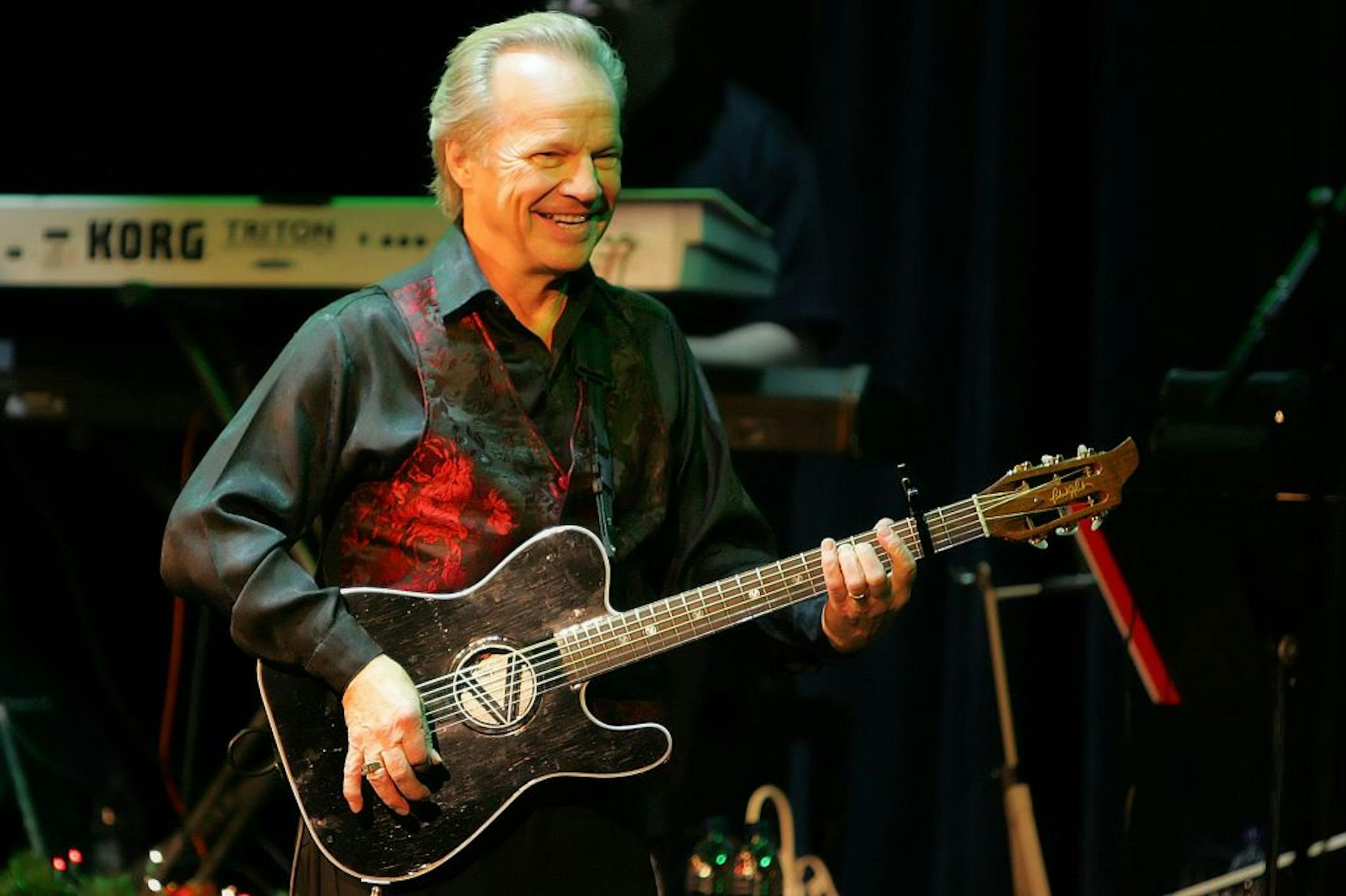 FILE - In this Dec. 18, 2009, file photo, Bobby Vee performs at the Mississippi Moon Bar in Dubuque, Iowa.