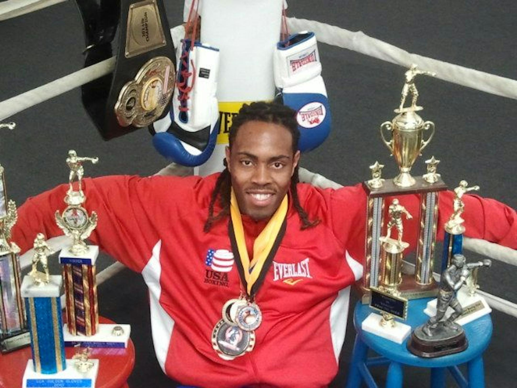 Jonathan Hamm trains out of Rice Street Gym in St. Paul. He was ranked No. 1 at super heavyweight going into the U.S. Olympic Trials.
