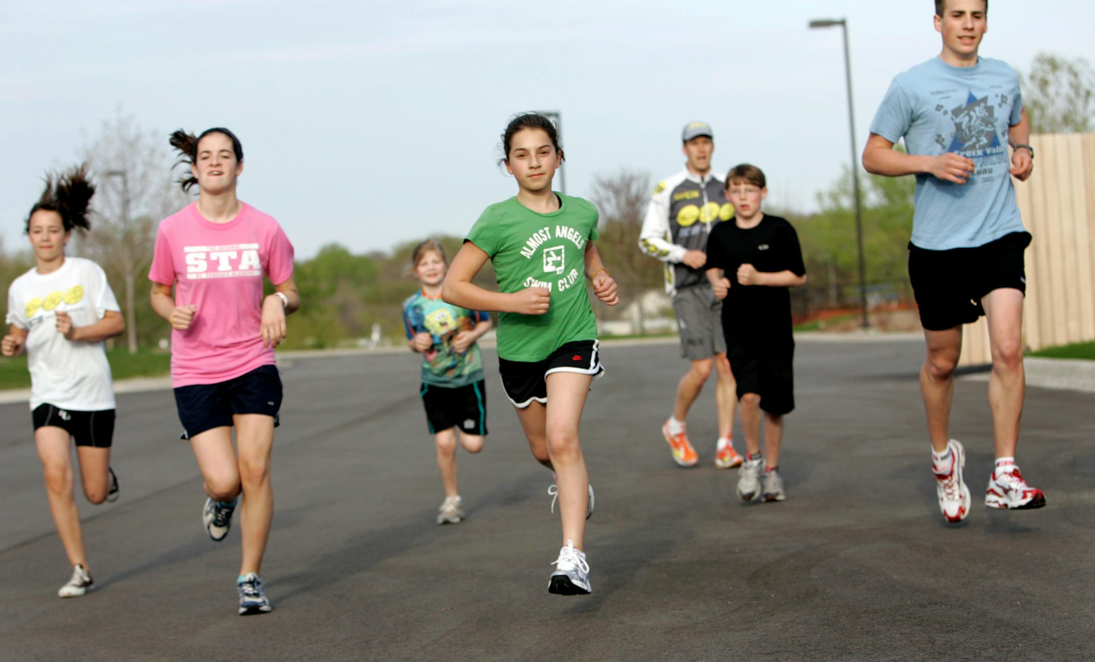 Young athletes went through a workout at Eden Prairie-based SCS Multisport, which offers a unique program for kids interested in triathlon.