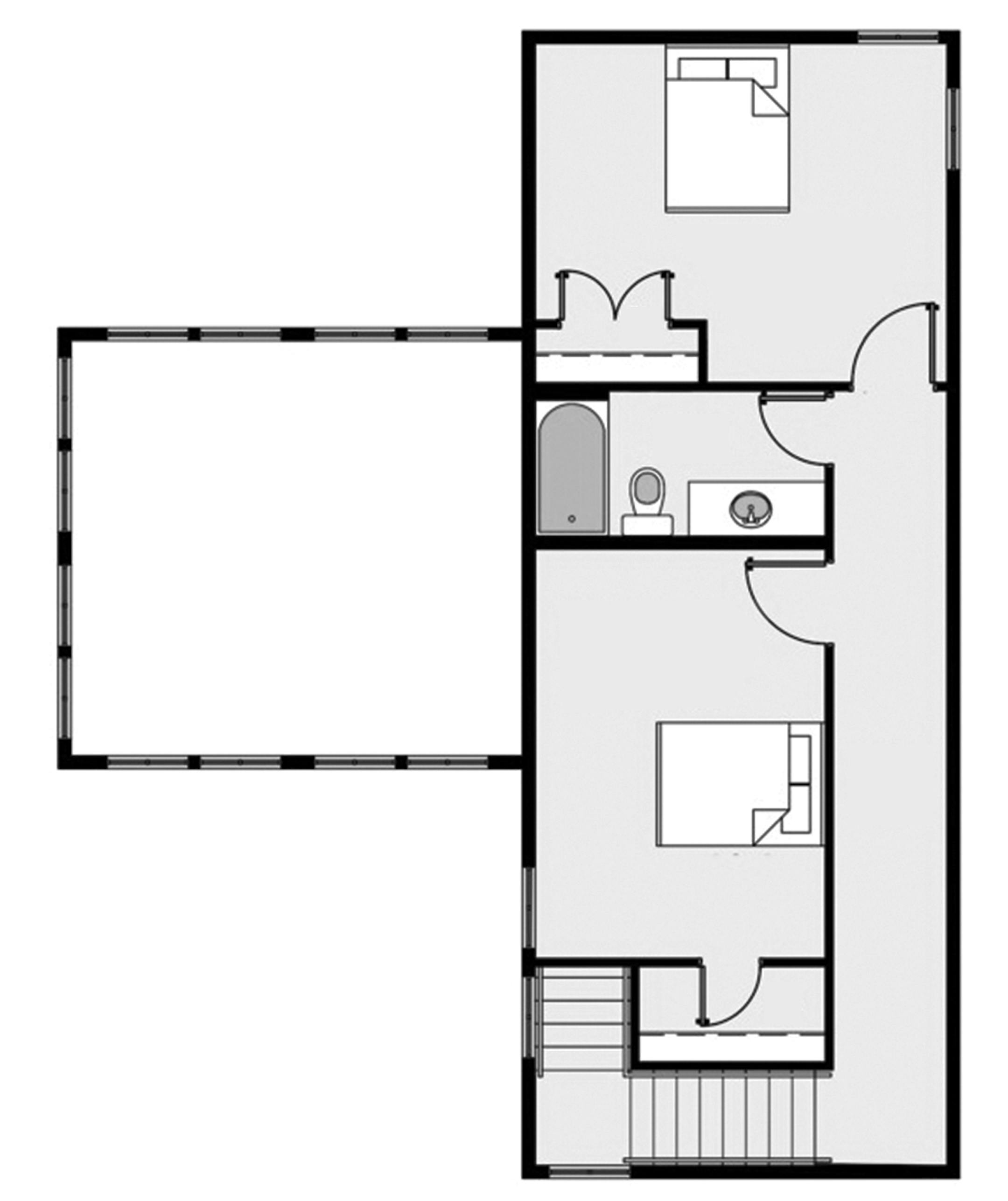 Home plan: Clean lines create curb appeal for this modern farmhouse.