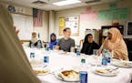 Facebook CEO Mark Zuckerberg posted a photo of himself and Somali refugees sharing an Iftar dinner in Minneapolis Thursday night.