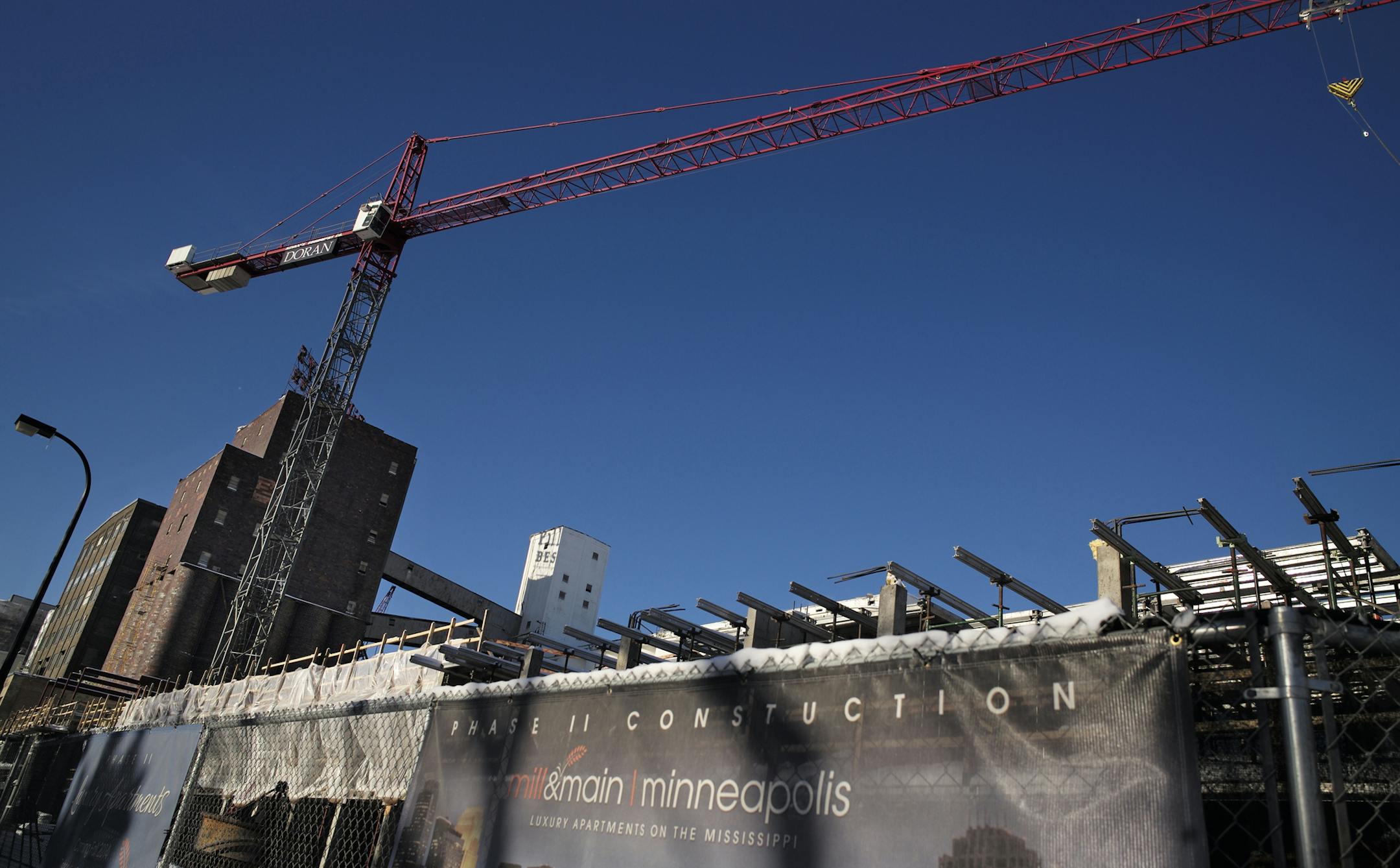 Three new apartment buildings, including the second phase of Mill & Main, helped boost the number of new units planned for the Twin Cities nearly 50 percent, according to the latest permit data from the Builders Association of the Twin Cities. ]rtsong-taatarii@startribune.com