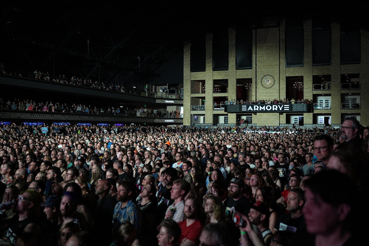 Concert review of New York rock heroes the Yeah Yeah Yeahs, played their first Twin Cities show in 14 years with iconic front woman Karen O still blowing away crowds..Saturday, June 3, 2023 at the Armory in Minneapolis, Minn. ] Brian Peterson • brian.peterson@startribune.com