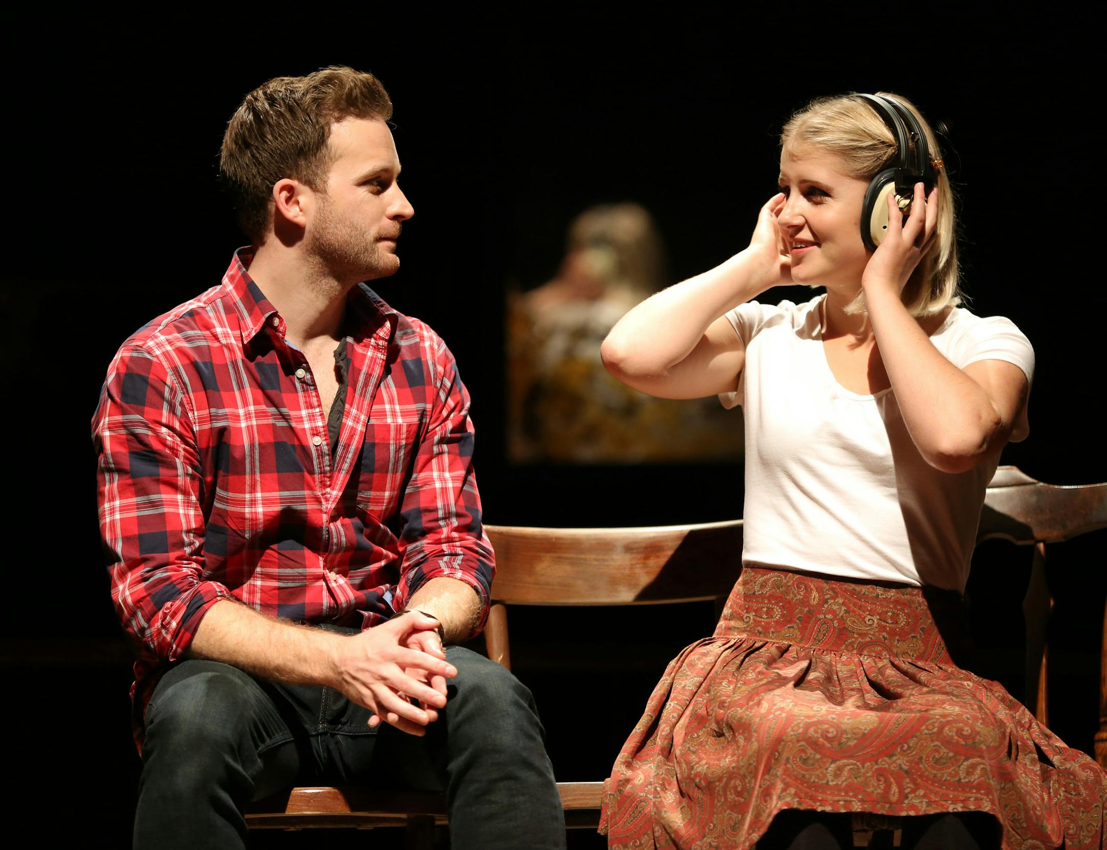 Photo title: Stuart Ward and Dani de Waal from the ONCE Tour Company Photo credit: Photo by Joan Marcus