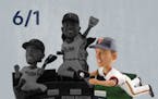 Bobbleheads bring smiles to their models; Vargas and Polanco arrive