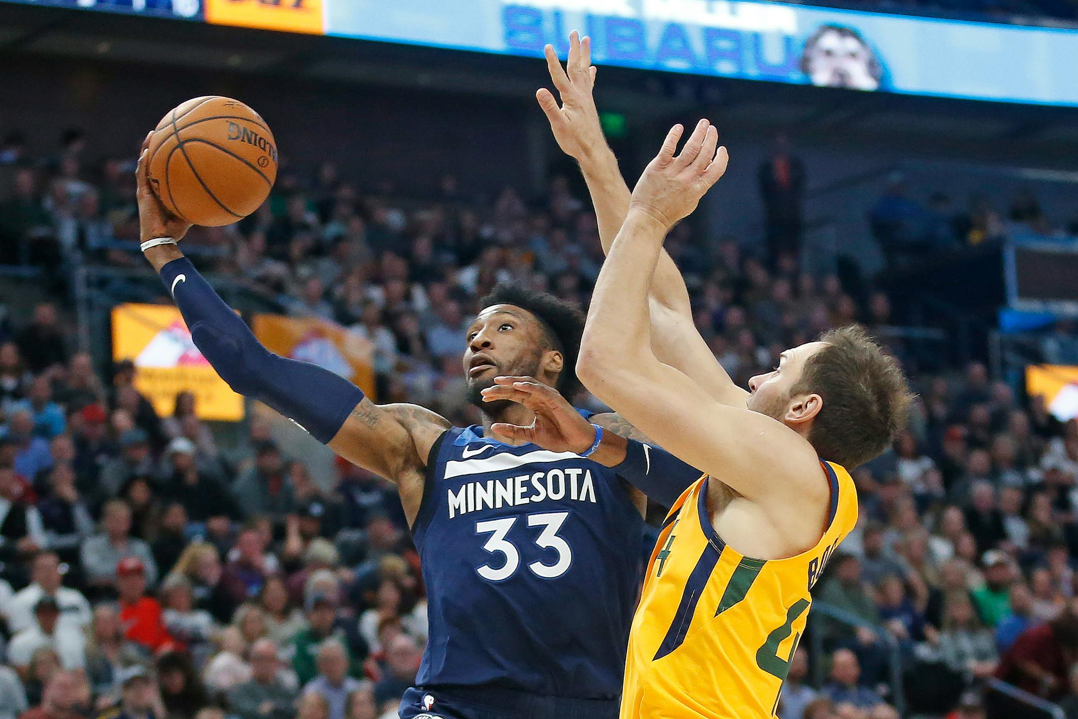 Timberwolves forward Robert Covington is set to return from a one-game absence for personal reasons in Monday's game against the Hawks.