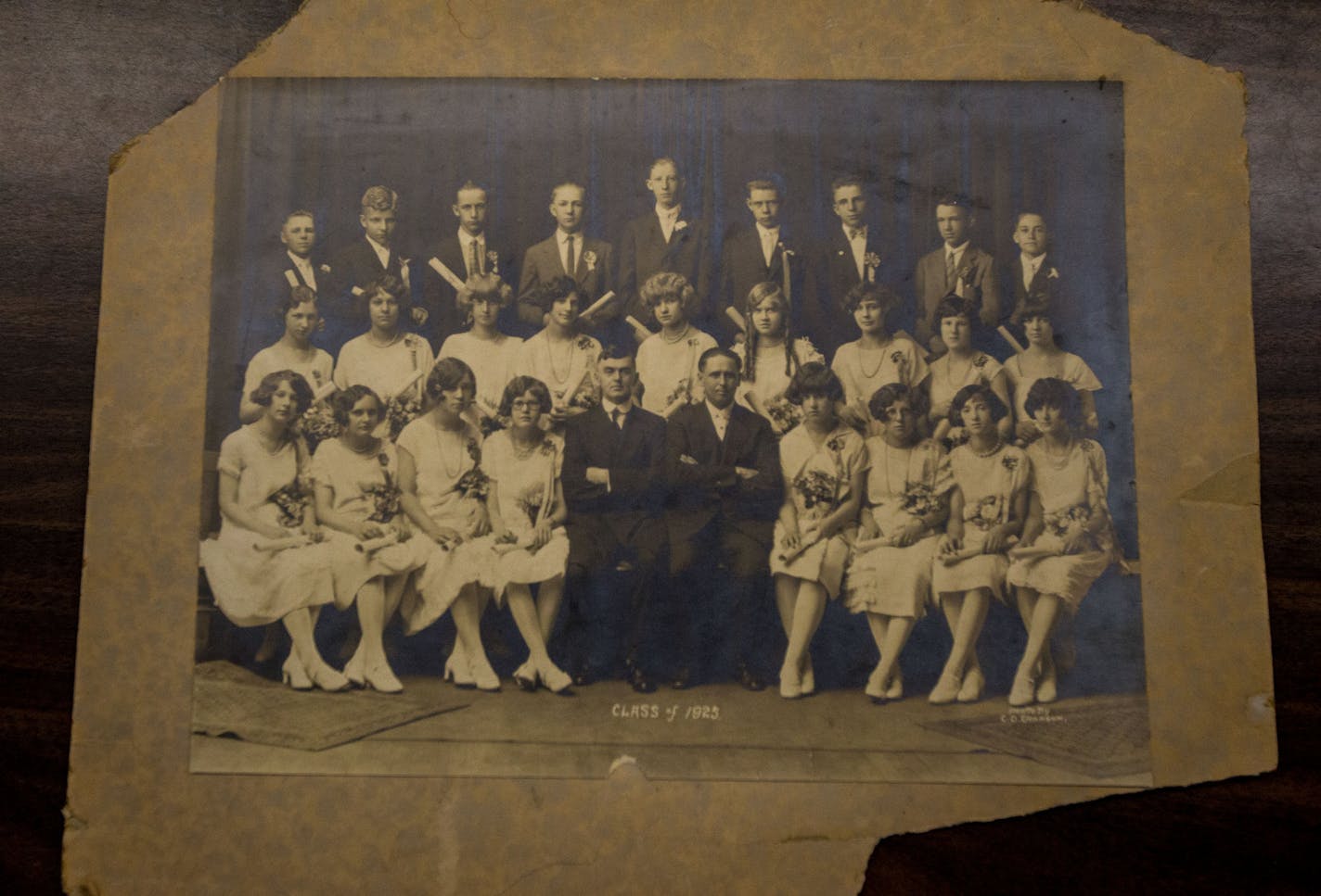 A photo of Central Lutheran School's Class of 1925. Board members for the school, which traces its beginnings to 1890, voted to suspend operations at the St. Paul school after financial deadlines were missed last week.