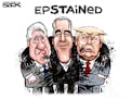 Sack cartoon: Jeffrey Epstein repercussions