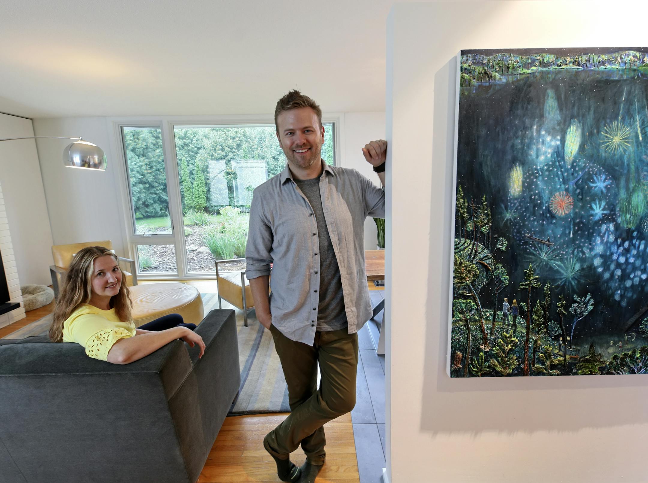 Matt Muenster (Of TV's "Bath Crashers") and his wife Katy Walthour recently restored a midcentury gem, a 1962 Ralph Rapson in University Grove.
BRIAN PETERSON &#x2022; brian.peterson@startribune.com
St. Paul, MN 08/30/2018