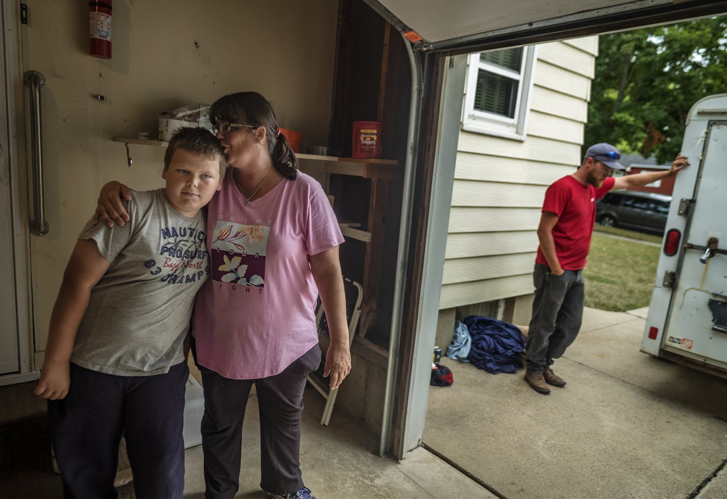 Frazee Family: Tamara Frazee and son Trystan, 11, who has autism spectrum disorder, moved to Austin after their benefits were slashed.