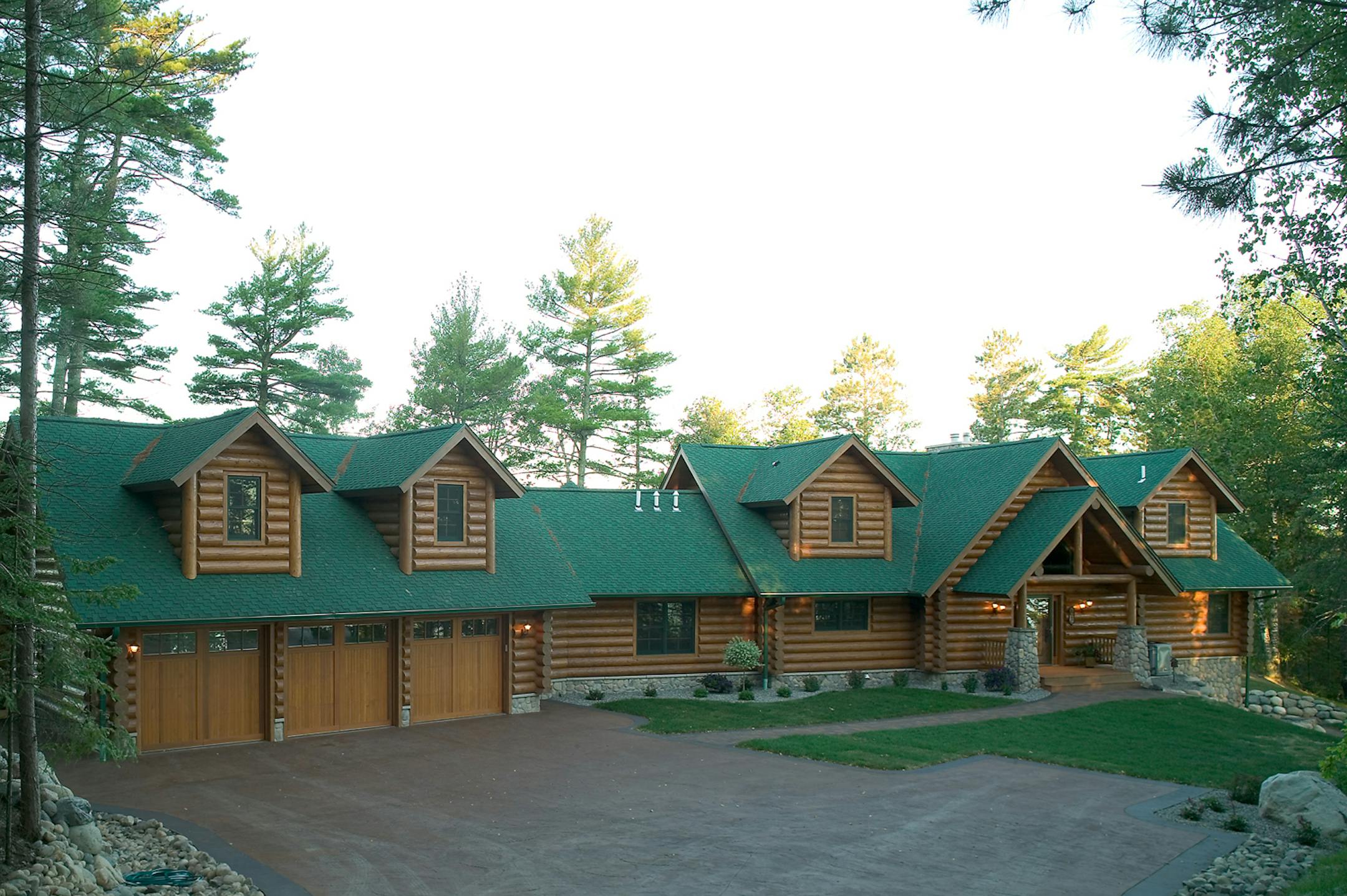 This house on Christmas Point in Deer River has an octagonal-shaped den with a Bose surround-sound stereo system and a $6,000 light fixture trimmed with metal animal silhouettes.