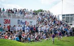 A large gallery watched action on the 18th hole during the final day of last year's 3M Open at the Tournament Players Club in Blaine.