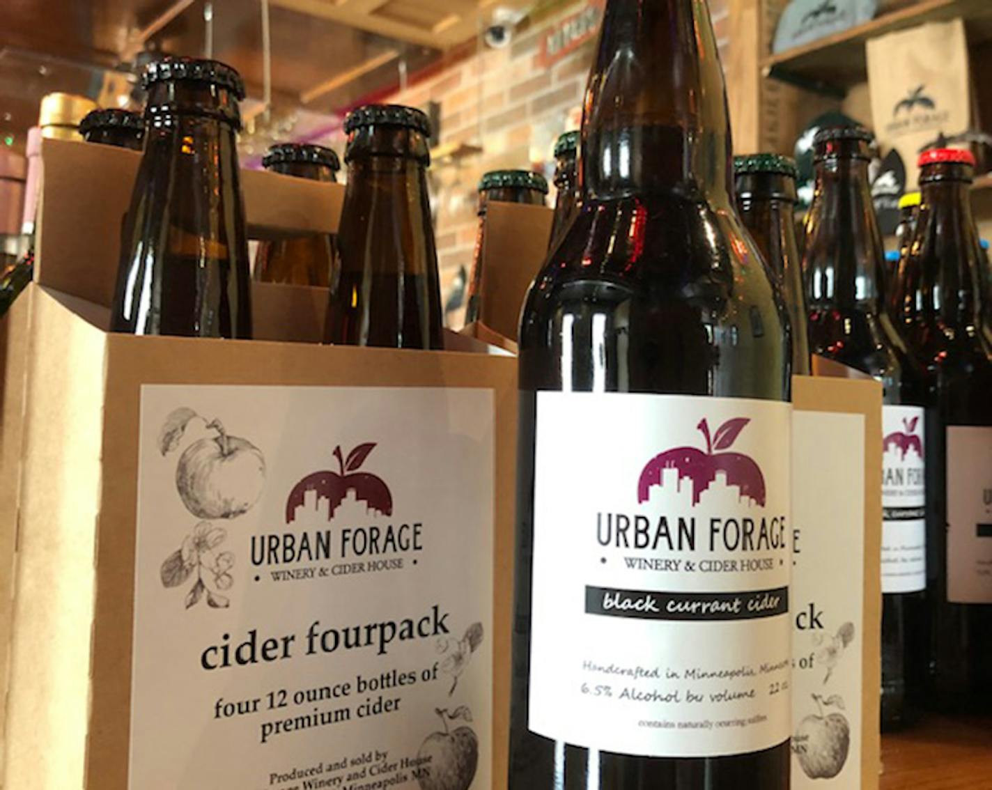 Urban Forage Winery and Cider House in Minneapolis won a medal for its Black Currant Cider. Provided