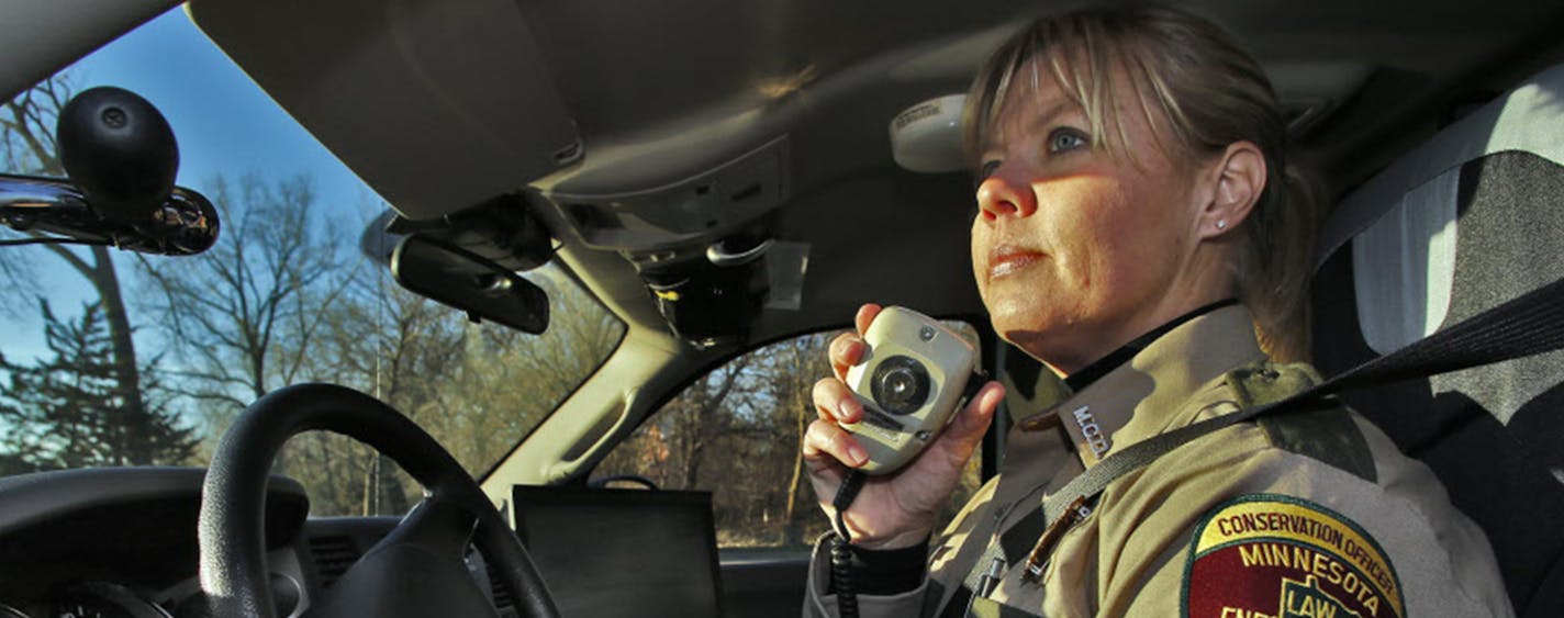 The ranks of DNR conservation officers are increasingly diverse, with more women in the field and in the St. Paul DNR headquarters office. Pictured here is Major Jackie Glaser. ORG XMIT: MIN1311131851120775