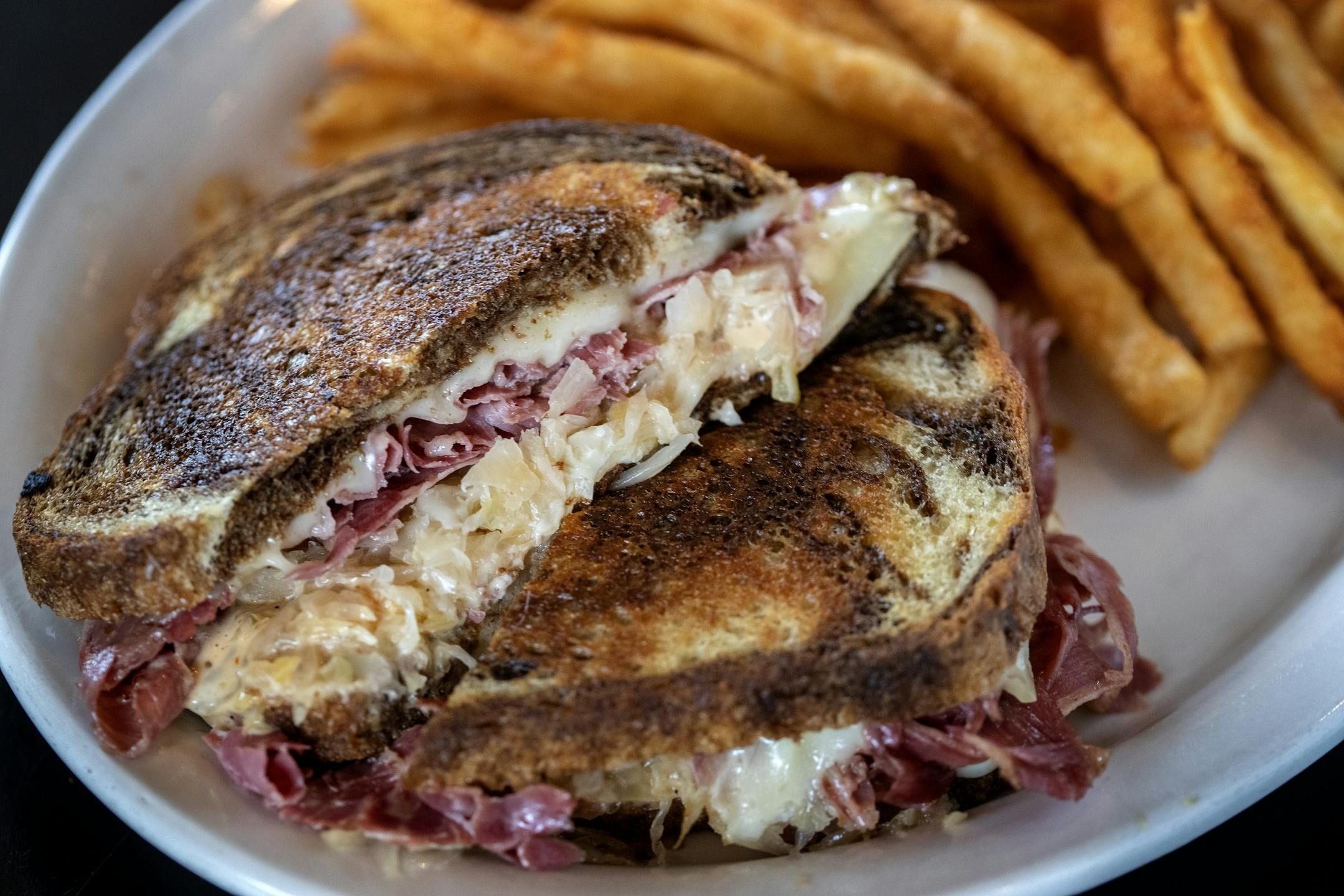 A Rueben sandwich at The Depot Bar and Grill in Faribault.
