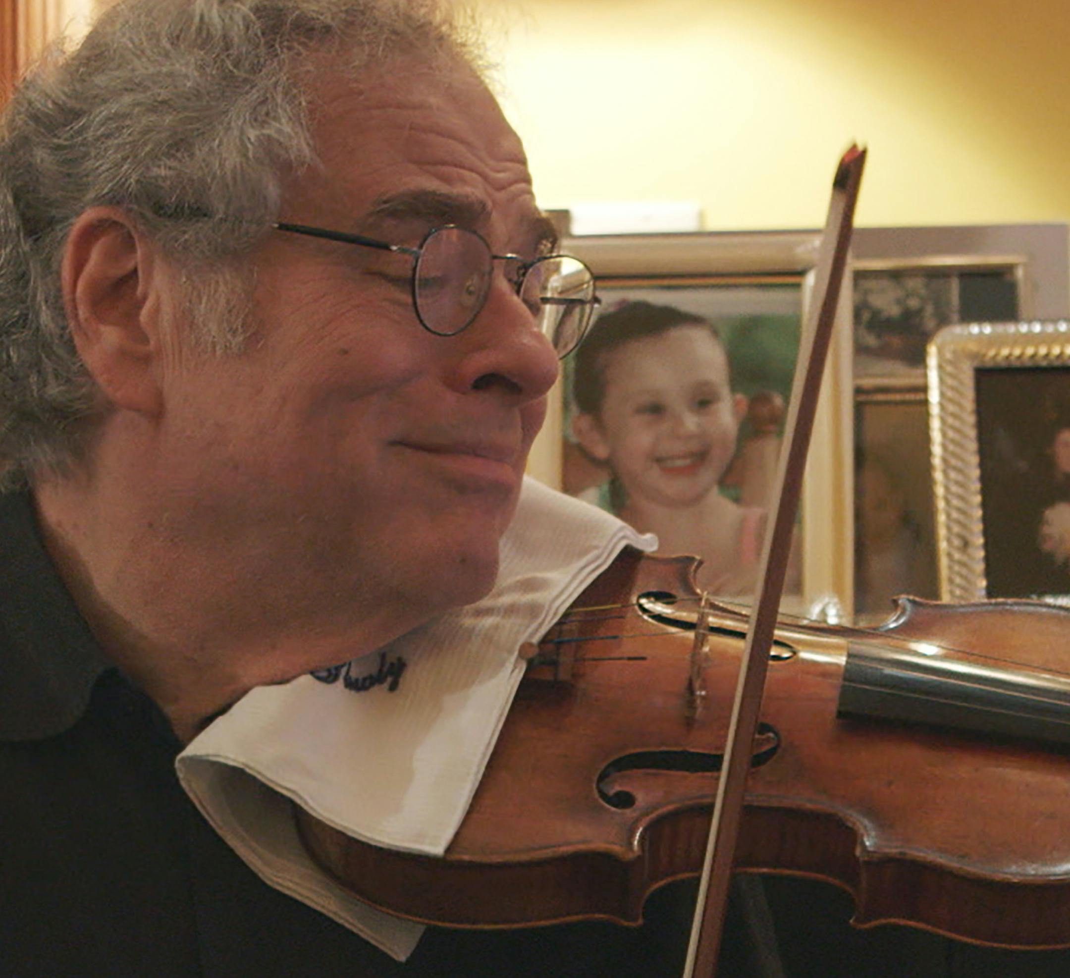 Itzhak Perlman at home, from the film "Itzhak."
