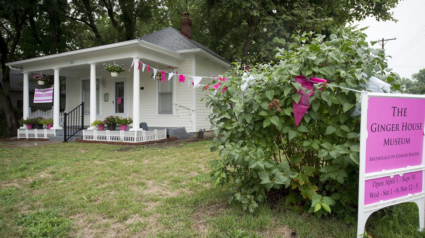 The Ginger House museum, Birthplace of Ginger Rogers, opened in Independence, Mo., at 100 W. Moore Street. Ginger Rogers was born in the home in 1911. (Tammy Ljungblad/The Kansas City Star/TNS)