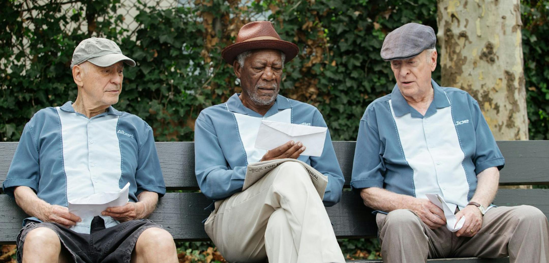 Morgan Freeman, Alan Arkin, and Michael Caine in "Going in Style." (Warner Bros. Entertainment) ORG XMIT: 1199794