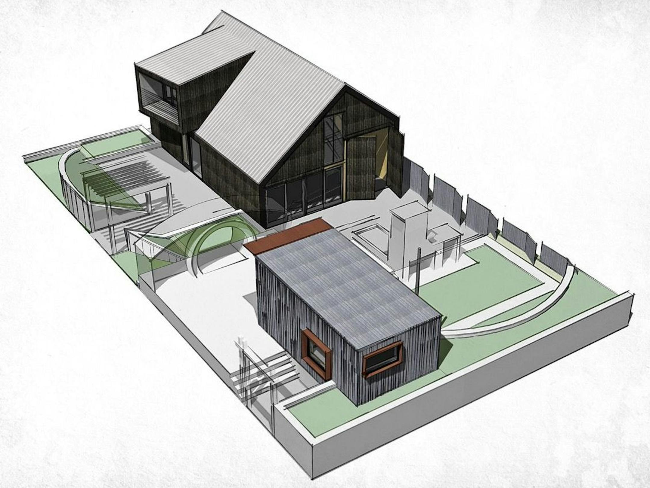 This year's Idea Home at the Minneapolis Home and Garden Show is actually two buildings -- a barnHouse with a SIP shell and utility core, and a lightHouse ADU -- two new concepts designed by Alchemy Architects
